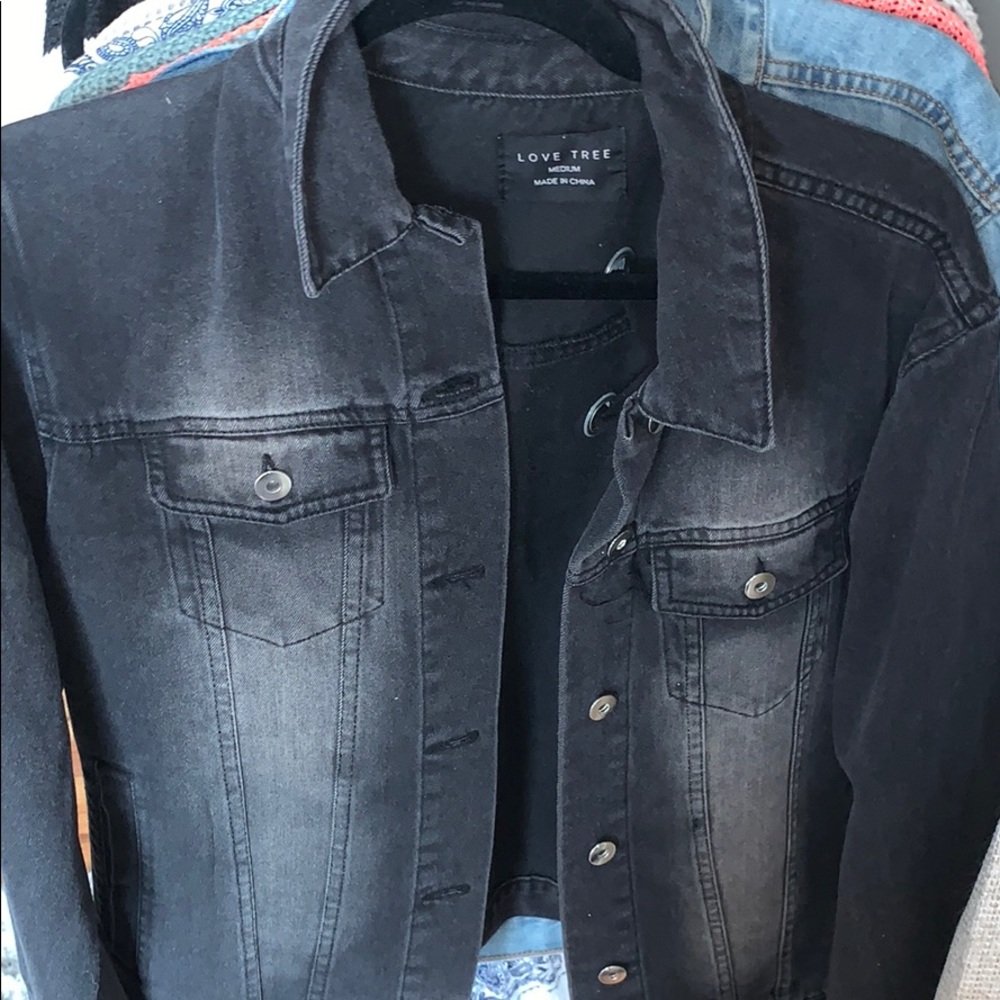 Black jean jacket